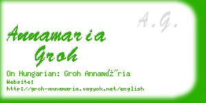 annamaria groh business card